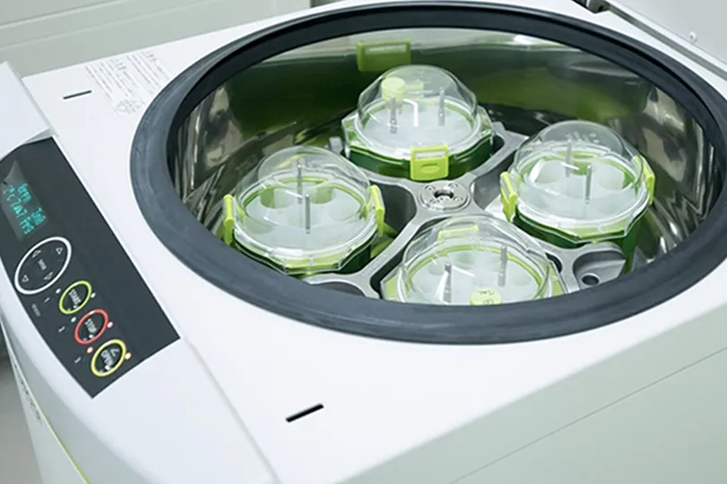 血液の遠心分離機