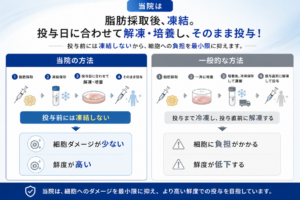 幹細胞品質の比較説明